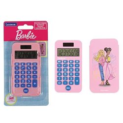 Lexibook, Mattel Barbie, Barbie fickräknare med skyddshölje, konventionella och avancerade räknarfunktioner, batteri- och soldriven, rosa, C45BB