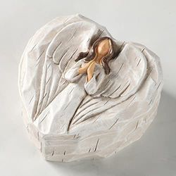 Hodao Angel figurines Angel gift Sculpted Hand-Painted Keepsake Box
