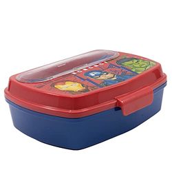 Stor 74109 Rectangular SANDWICHERA with Covers Avengers Invincible Force Lunch Box, Plastic