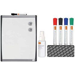 Nobo Lavagna Cancellabile A Secco 355 X 280, 1903779 & Kit Per Lavagne Bianche 1903798