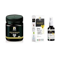 COMPTOIRS ET COMPAGNIES | MIEL DE MANUKA ACTIF | IAA18+ (MGO696+) | 250 Grammes & | SPRAY GORGE ET BOUCHE CERTIFIE BIO | MIEL DE MANUKA ACTIF IAA10+ (MGO263+)| PROPOLIS BIO France