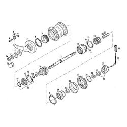 Sram 2135339000 hålhjul med kopplingshjul, vit, 16 x 6 x 16 cm