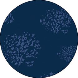Bonateks, Runt digitalt tryckt musmatta, halkfri undersida, för kontor och hem, diameter: 22 cm