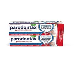 Parodontax Pasta do zębów Kompletna Intensywna Ochrona, 8 Korzyści, Przeciwko Sporadyczne Krwawienie Dziąseł, Format Bitube (2 x 75 ml)