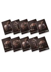 Pigna, Maxi Quaderno Monocromo Chocolate, A4, carta interna 100 g/m², pagine 72 + risguardo, interno 1R, righe, Soggetti Assortiti, Confezione da 10