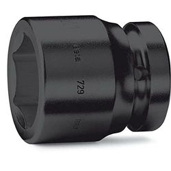 Beta 729 70mm 1" Drive Impact Socket, met verchroomd