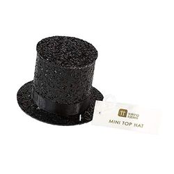 Talking Tables MIX-TOPHAT Mix & Match Black Glitter Top Hoed, meerkleurig