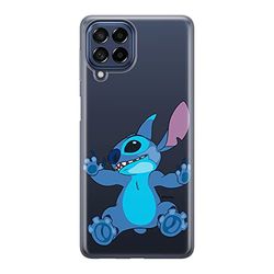 Ert Group Funda para teléfono móvil Samsung M33 5G Original y con Licencia Oficial de Disney con diseño Stitch 021 Adaptada a la Forma del teléfono móvil, parcialmente Transparente