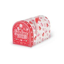 Legami Love Mailbox Gift Box, FSC Certified Paper Gift Box, Love Letters Theme, Large, 4 x 4.6 x 7.6 inches