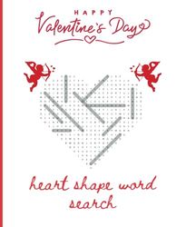 Valentine's Day Word Search Puzzle: Heart-Shaped Edition: Ideal for Valentine's Day Gifts