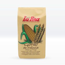 Gofio La Piña - Gofio Mélange 500g | Gofio naturel et bio | Source de protéines végétales | Riche en fibres et minéraux | Énergisant | Effet rassasiant | Contrôle glucose | Facile à dissoudre