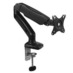Ewent EW1515 support d'écran plat pour bureau 68,6 cm (27") Pince/boulon Noir - Supports d'écrans plats pour bureau (Pince/boulon, 6,5 kg, 68,6 cm (27"), 100 x 100 mm, Réglage de la hauteur, Noir)