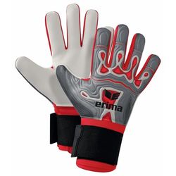 Erima Flex-Ray Robusto Gants de Gardien de But (7222403) Adulte Unisexe, Gris/Rouge, 11