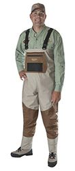 CADDIS Fishing Vadeadores Transpirables de Lujo para Hombre, Talla XXL, Unisex Adulto, Bronceado/Cobre, 56