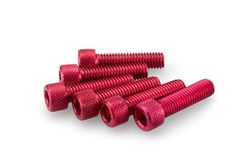PUIG 0473R Anodized Aluminium Screws Red