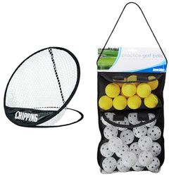 Longridge 32 Practice Golf Ball Pack & Golf Chipping Net by Longridge