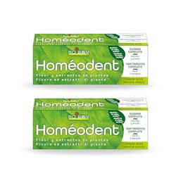 Homéodent - Dentifricio Trattamento Completo Denti e Gengive, Aroma Anice con Estratti Vegetali, Riduce la Placca, Ingredienti di Origine Naturale - 2 Tubi da 75 ml (2 x 75 ml)