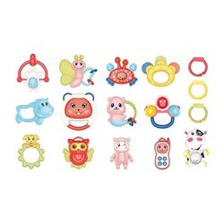 Well Home Ensemble de 16 hochets pour bébé pour le développement sensoriel