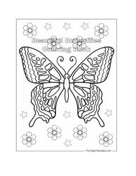 Beautiful Butterflies Coloring Book: KIds Beautiful Butterflies Coloring book