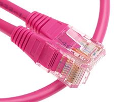 CDL Micro Twisted Pair High Signal Integrity Cat5e Patch Kabel 1m - Roze