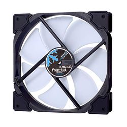 Fractal Design Venturi HP-14 Blanc - PWM - Fan d'ordinateur - Optimisé pour Un débit d'air élevé - LLS-Roulements - Jambes de Forme aérodynamique – 12v - 140 mm - Blanc (Single)