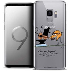 Caseink Hoes voor Samsung Galaxy S9 (5.8) Beschermhoes Case [Licence Official Collector Les Shadoks® Design Musicien - Flexibel - Ultra Thin - Gedrukt in Frankrijk]