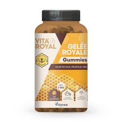 Vitavea - Gummies Gelée Royale - Bienfaits Naturels de la Ruche - Tonus et Vitalité - Gelée royale, Propolis, Miel - 30 gummies - 15 jours - Saveur miel citron - Conçu en France
