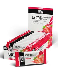 Science in Sport GO Energy Bakes, 30 g Carbs, High Carb Soft-Filled Baked Energy Snack, Strawberry Flavour, 12 Bars