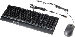 MSI VIGOR GK30 TECLADO USB QWERTZ ALEMÁN NEGRO