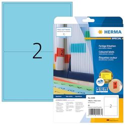Herma 4498 Étiquettes 199,6 x 143,5 A4 40 pièces Bleu