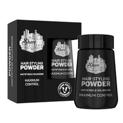 The Shave Factory Hair Styling Powder 20g Styling Powder Wax, BLACK