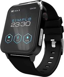 S1MPL0 Quadrant – Montre connectée pour Homme et Femme Surveillance Santé et Fitness ECG Portable et PPG – Saturimetro – Pression artérielle – Température corporelle – Podomètre Batterie Longue durée