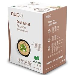 NUPO Diet Meal Risotto - Pasto dietetico premium per la gestione del peso I Pasto sostitutivo completo per il controllo del peso I 10 porzioni I Vegano, senza OGM