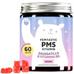 Gominolas PMS - sauzgatillo, vitamina B6 y extracto de dong quai - La vitamina B6 ayuda a regular los niveles hormonales - vegano - suministro para un mes - Bears with Benefits