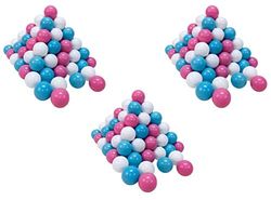 KNORRTOYS.COM 56741 300 - Juego de Bolas de Bolas (diámetro de 6 cm, sin plastificantes peligrosos, Certificado TÜV, Rosa/Crema/Azul Claro