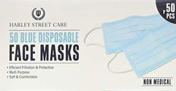 Harley Street Care Disposable Protective Face Masks Box of 50