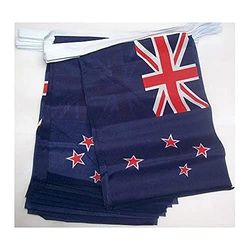 AZ FLAG Ghirlanda 4 Metri 20 Bandiere Nuova Zelanda 15x10cm - Bandiera NEOZELANDESE 10 x 15 cm - Festone BANDIERINE