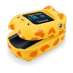 Beurer PO 13 Kids, Finger Pulse oximeter for Children , Pulse and Oxygen Saturation Measurement Within Seconds, Small Format, Automatic Display Alignment, with Belt Pouch