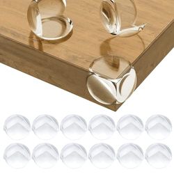 BillyBath Protections Coin de Table pour Bébé - Protections d'angle pour Meuble Sécurité Enfant pour Bureau, Berceau, Cheminée, Table, Coins & Bords Molles + sans Danger Rondes Pack de 12