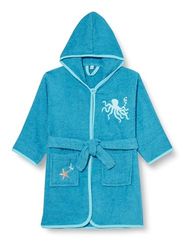 Playshoes Kinder Frottee-Bademantel Bata, Animales Marinos, 86-92 Unisex niños
