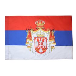 AZ FLAG - Drapeau Royaume de Serbie 1882-1918 - 90x60 cm - Drapeau Serbe 100% Polyester Avec Fourreau et Cordelette - Pavillon 50 g