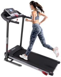 SereneLife Loopband Inklapbaar, Fitness Apparaat voor Sport Indoor, Walking Pad met Bluetooth Connectiviteit, LCD voor Wandelen en Hardlopen, Vooraf Ingestelde en Verstelbare Programma's