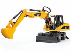 bruder 02445 - Escavadora de rodas Cat - 1:16 Obra, veículo de construção, escavadora de colher, trabalhador, bworld, máquina de construção, brinquedo