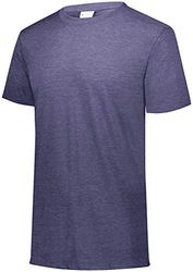 Augusta Sportswear Camiseta de Manga Corta para Hombre con Triple Mezcla, Hombre, Manga Corta, 3065, Azul Marino Jaspeado, 4XL