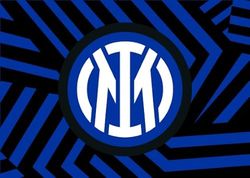 Inter Flaggstorlek 140 x 100 cm med ny geometrisk grafik med central logotyp