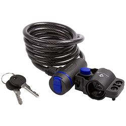 M-Wave Catena antifurto a spirale, Nero -, 8x1500 mm
