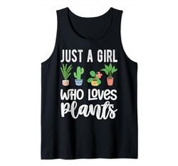 Diseño de plantas divertido para mujeres, niñas, amantes de Camiseta sin Mangas