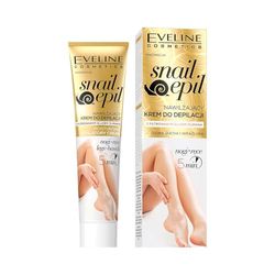 Eveline Cosmetics Crema Depilatoria Idratante Snail Epil per Mani e Gambe - Arricchita con Mucina di Lumaca Filtrata per Pelle Liscia fino a 7 Giorni, 125ml