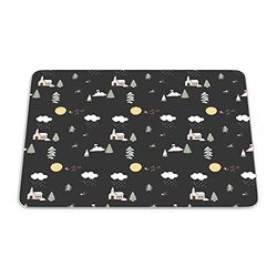 Questo Casa, Tapis de Souris rectangulaire avec Impression numérique - Antidérapant - pour Bureau et Maison - 22 x 18 cm