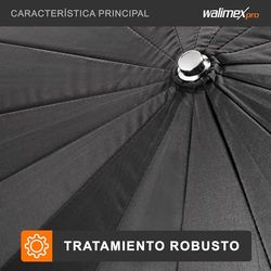 Walimex Pro - Guarda-chuva difusor SLR (diâmetro 180 cm), branco e preto